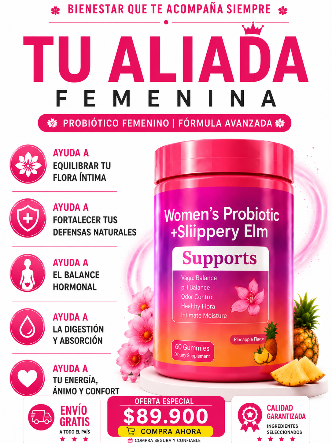 Women´s Probiotic + Sliippery Elm